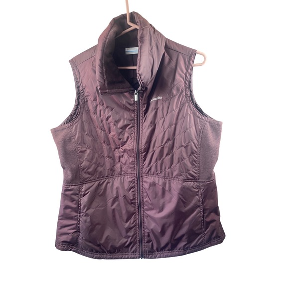 Columbia Jackets & Blazers - Columbia Vest Womens Extra Large Plum Outdoors Athleisure Lifestyle Everyday